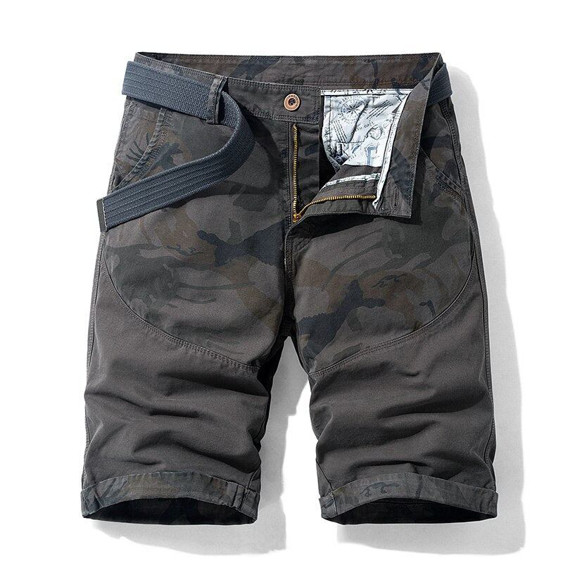 Shorts Herre Halv Camouflage Loose Cargo Short