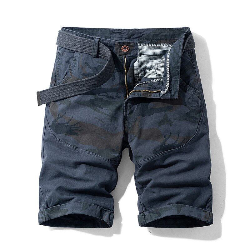 Shorts Herre Halv Camouflage Loose Cargo Short