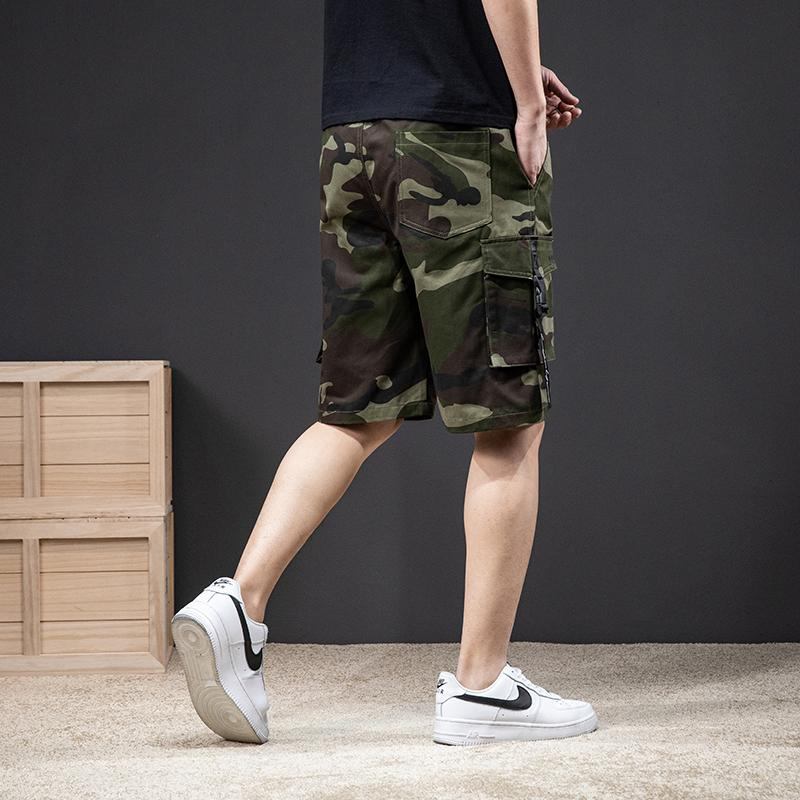 Shorts Herre Klassisk Camouflage Elastic Style Short