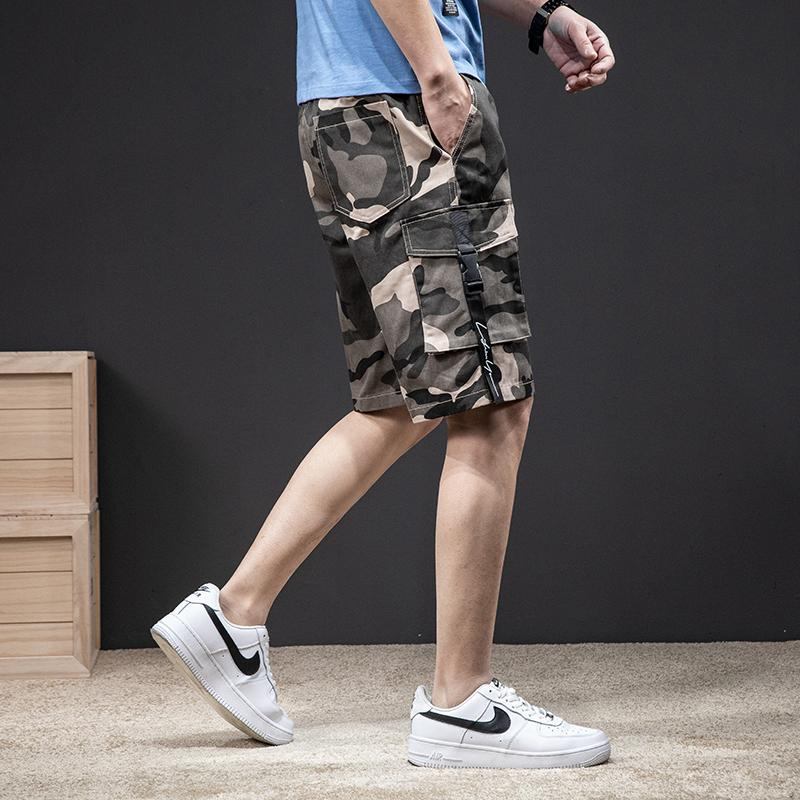 Shorts Herre Klassisk Camouflage Elastic Style Short