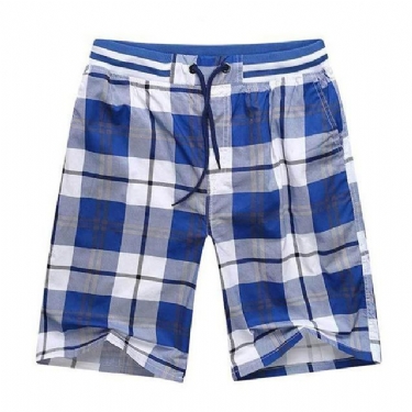 Shorts Herre Klassisk Design Bomuld Plaid