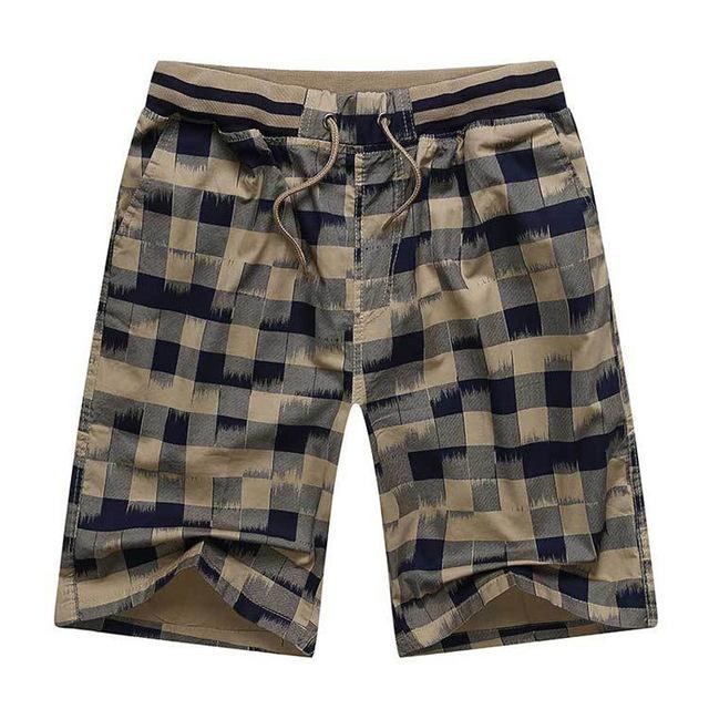 Shorts Herre Klassisk Design Bomuld Plaid