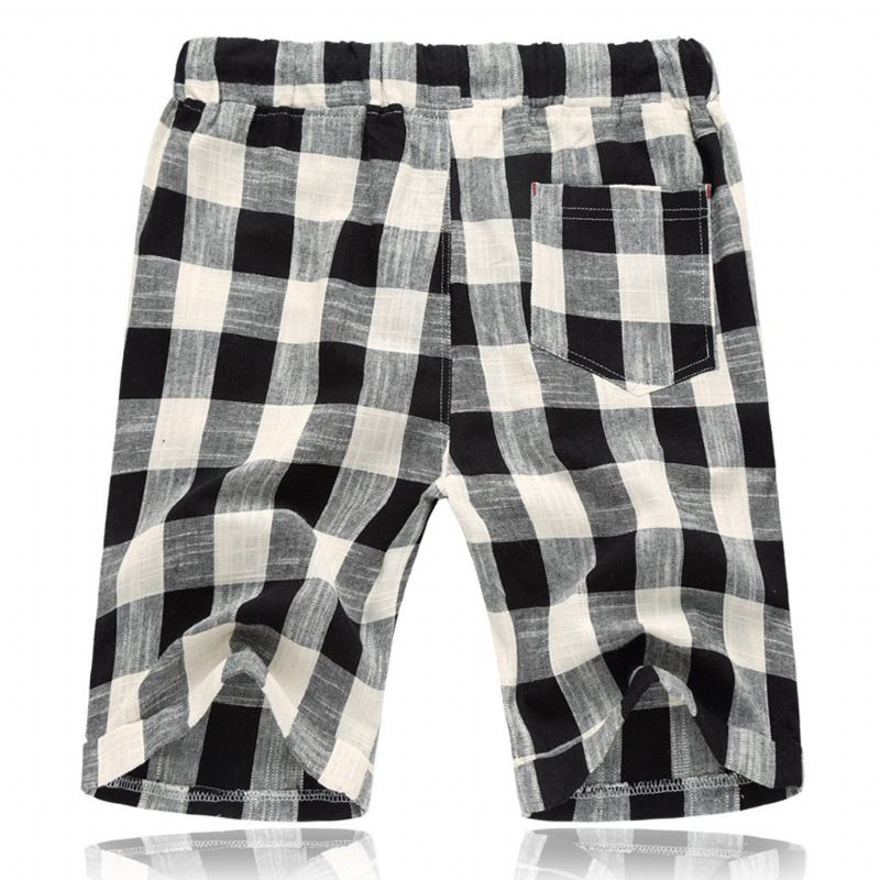 Shorts Herre Plaid Bomuldsshorts