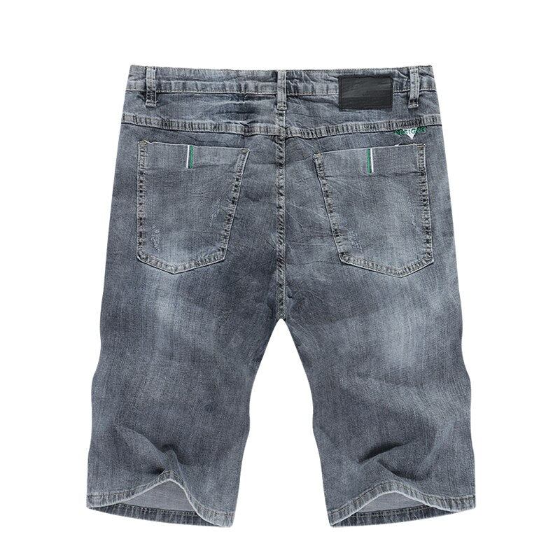 Shorts Herre Rippede Stretch-denimshorts