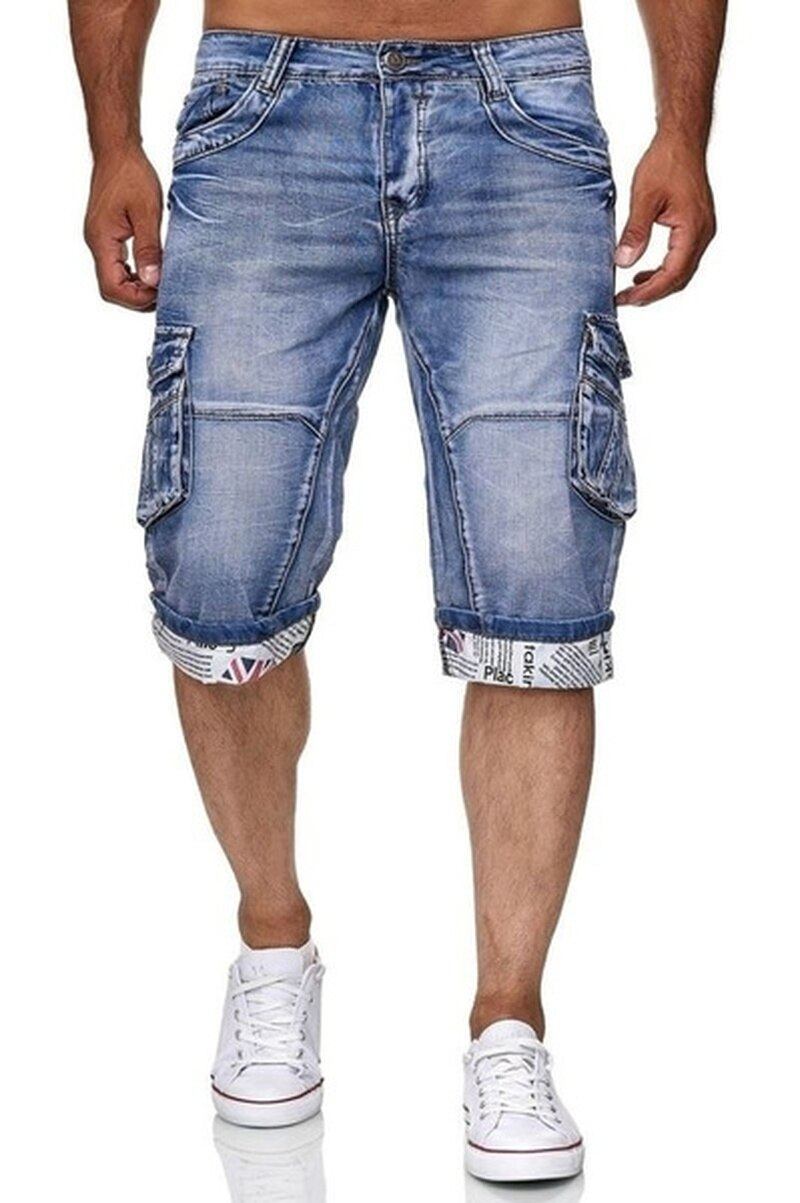 Shorts Herre Skinny Denim Jeansshorts