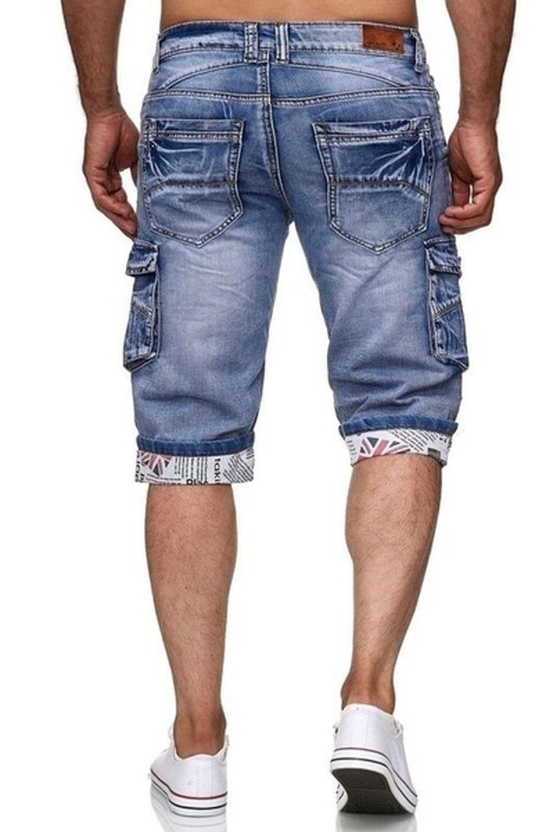 Shorts Herre Skinny Denim Jeansshorts