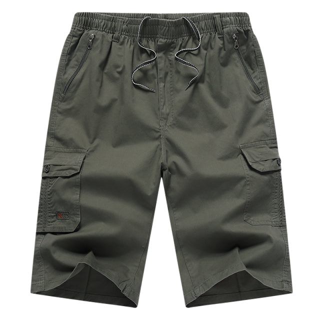 Sommer Knælængde Army Cargo Shorts