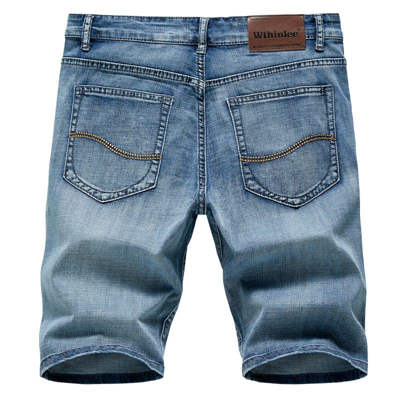 Thin Section Fashion Slim Business Jeans Shorts