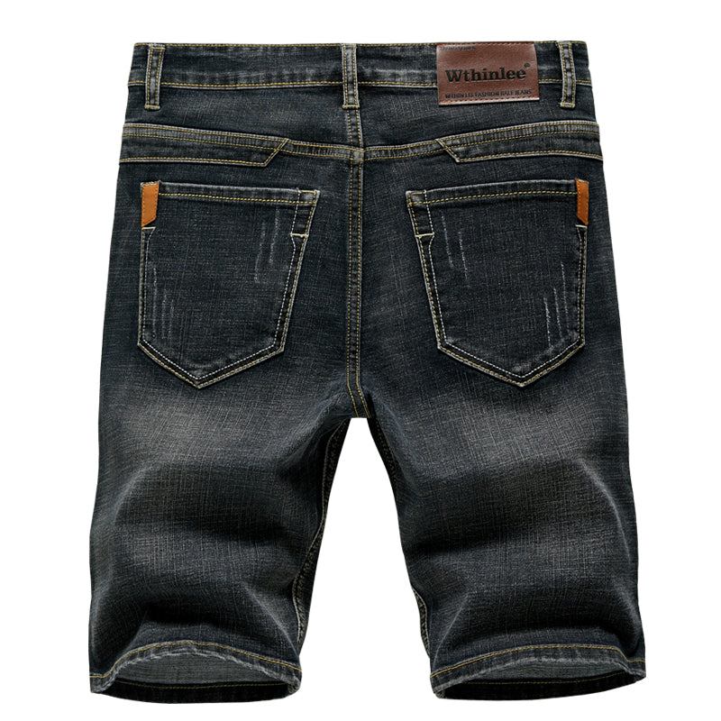 Thin Section Fashion Slim Business Jeans Shorts