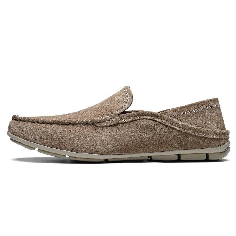 Herre Loafers Mokasiner Casual Sommer Loafers I Ruskind