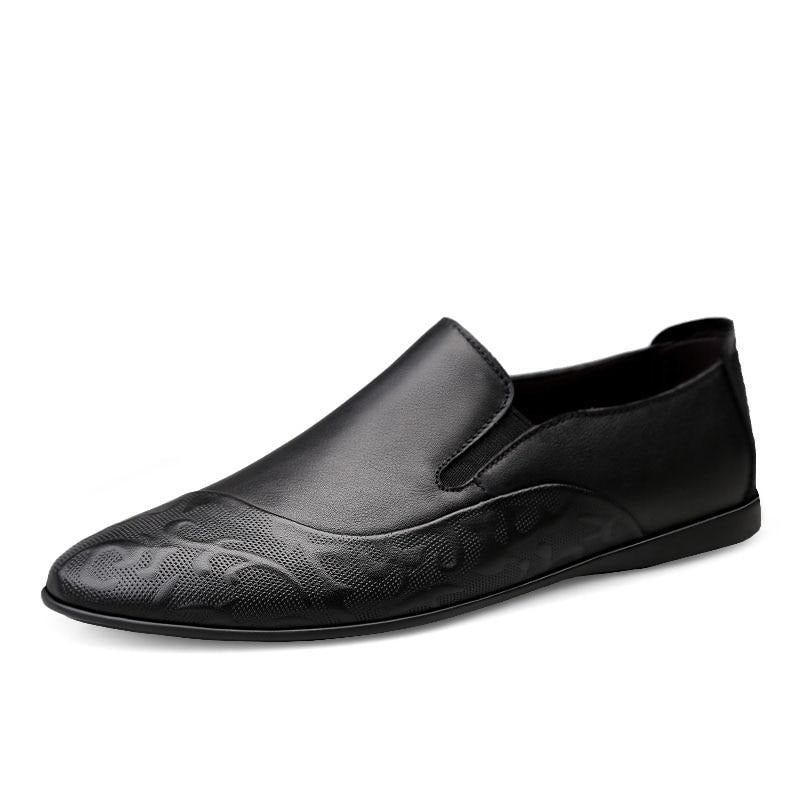 Herre Loafers Mokasiner Slip-on Loafers I Ægte Læder