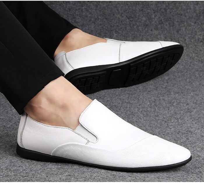 Herre Loafers Mokasiner Slip-on Loafers I Ægte Læder