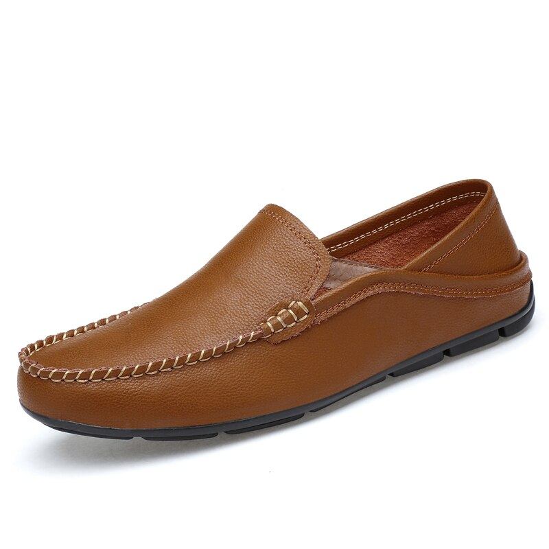 Loafers Mokasiner Herre Casual Fashion Sommer Læder Loafers