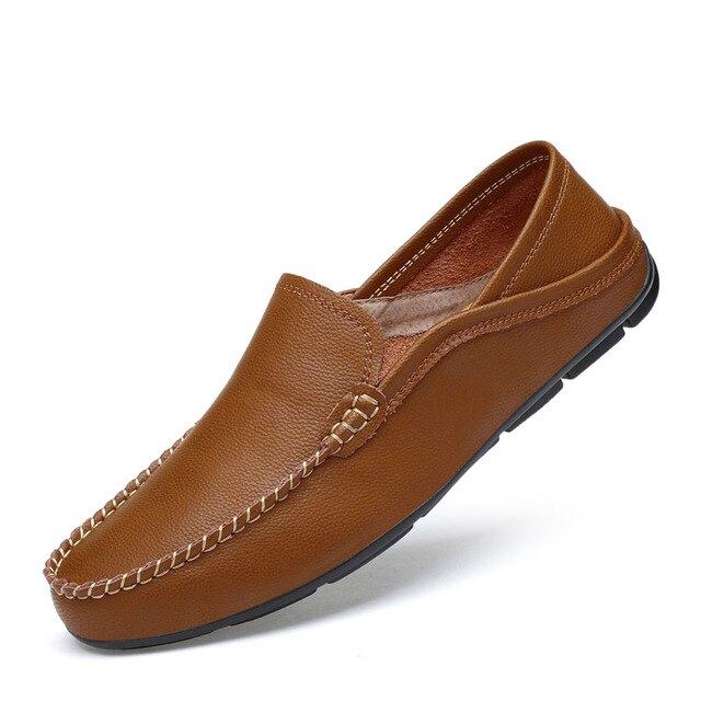 Loafers Mokasiner Herre Casual Fashion Sommer Læder Loafers