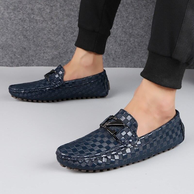 Loafers Mokasiner Herre Casual Læder Håndlavede Mokkasiner