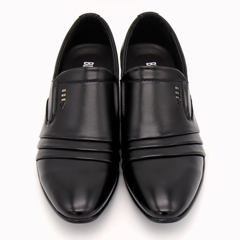 Loafers Mokasiner Herre Dress Loafers Spidse Sorte Sko