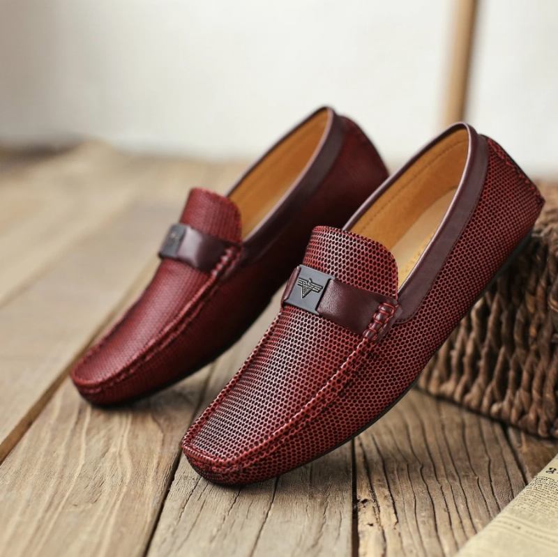 Loafers Mokasiner Herre Elegante Spændemokkasiner