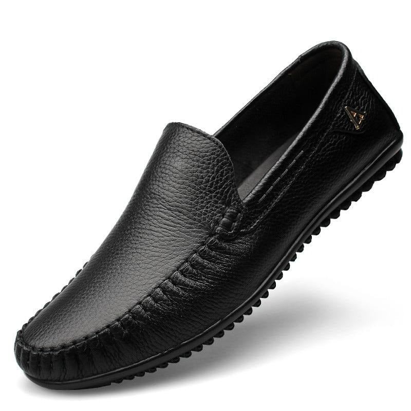 Loafers Mokasiner Herre Læderfodtøj Slip On Luksus Moccasin