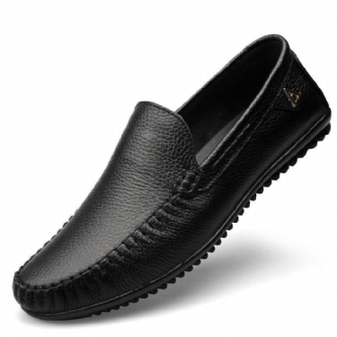 Loafers Mokasiner Herre Læderfodtøj Slip On Luksus Moccasin