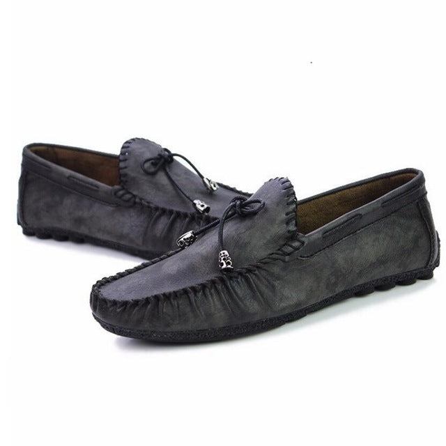 Loafers Mokasiner Herre Premium Flad Læder Loafer Mocassin