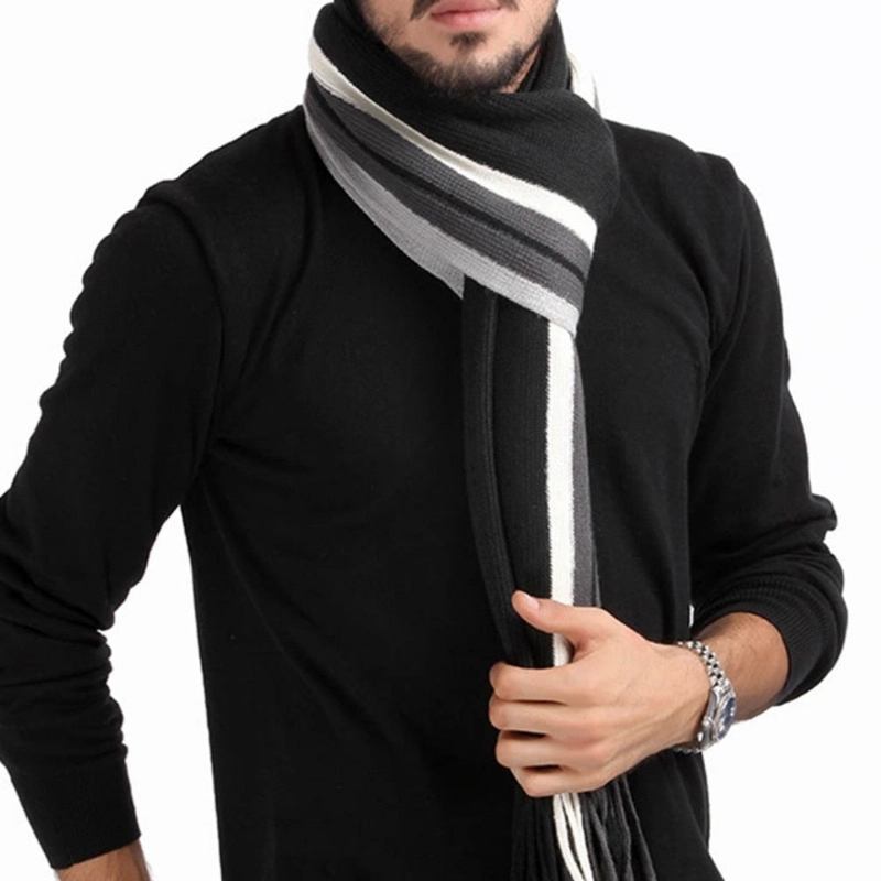 Halstørklæder Tørklæder Herre Foulard Fall Designer Wrap Business Tørklæde