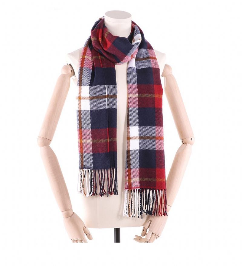 Halstørklæder Tørklæder Herre Winter Foulard Plaid Tørklæder