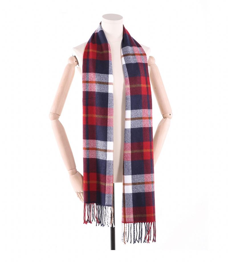 Halstørklæder Tørklæder Herre Winter Foulard Plaid Tørklæder