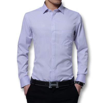 Herre Kjole Skjorter Fashion Slim Fitted Turn Down Dress Shirt