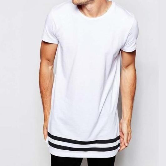 Skjorter Herre Forlænget Longline Hipster T-shirt