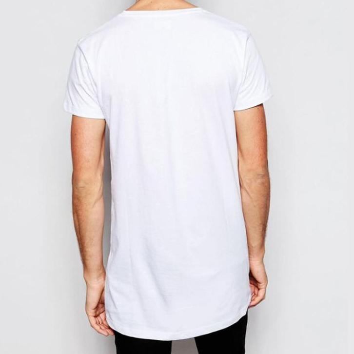 Skjorter Herre Forlænget Longline Hipster T-shirt