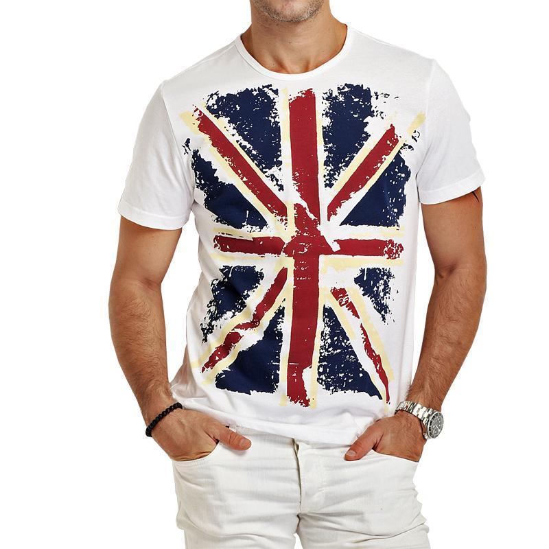 Skjorter Herre Hot England Style Slim Fit T-shirts