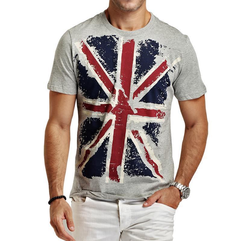 Skjorter Herre Hot England Style Slim Fit T-shirts