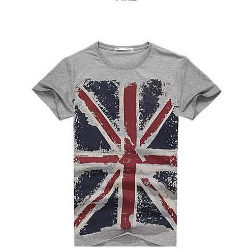 Skjorter Herre Hot England Style Slim Fit T-shirts