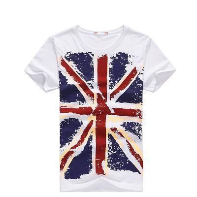 Skjorter Herre Hot England Style Slim Fit T-shirts