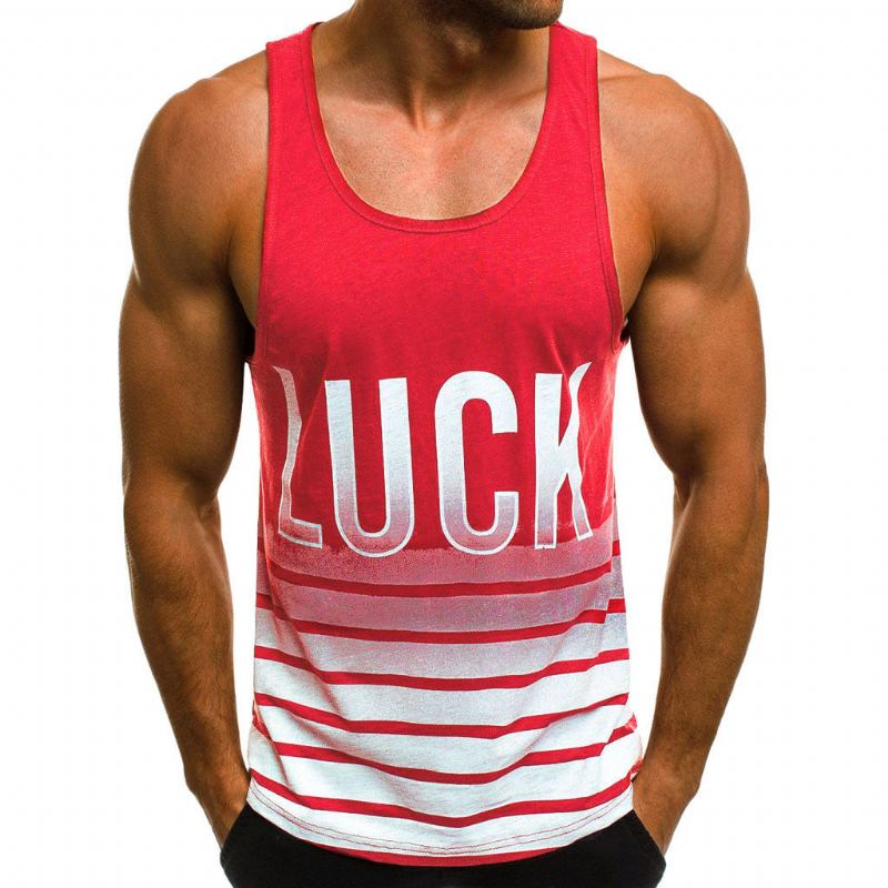 Skjorter Herre Luck Stribet Tanktop