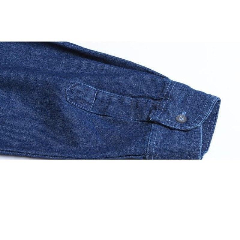 Skjorter Herre Mode Denim Skjorte Til Mænd