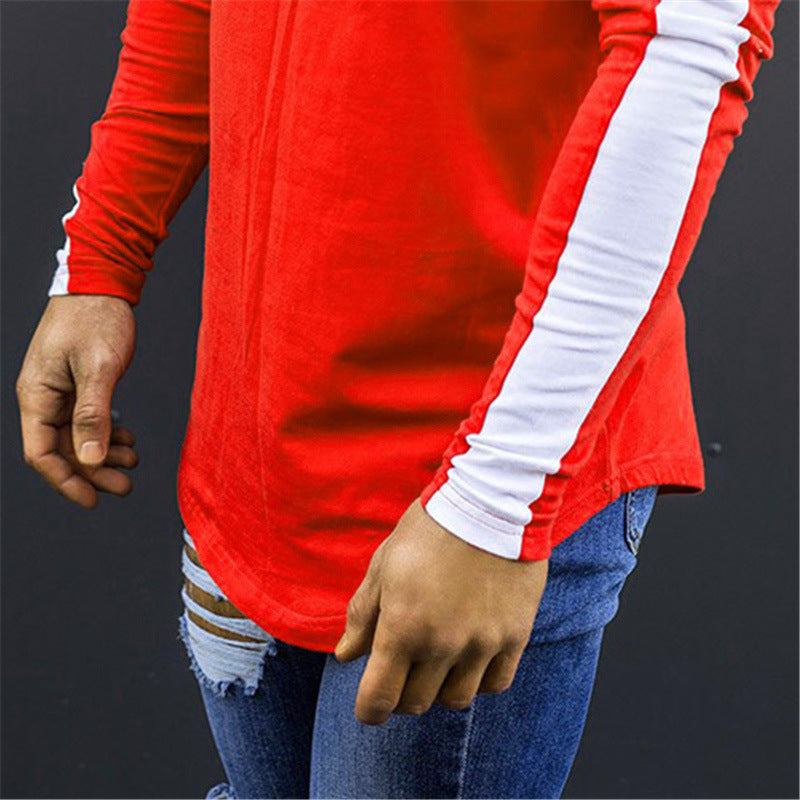 Skjorter Herre Side Stripe Muscle Hem T-shirt