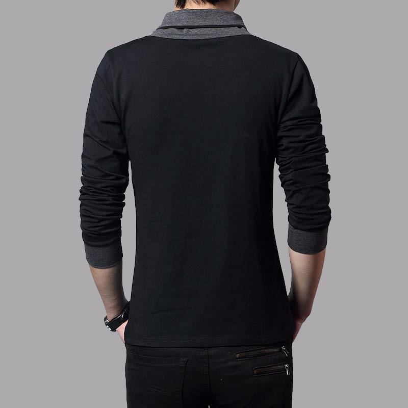 Skjorter Herre Slim Fit Langærmet Fashion T-shirt