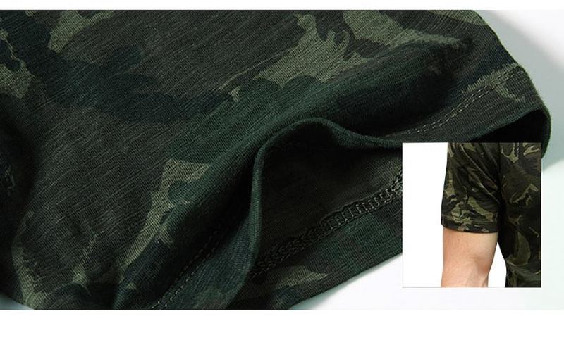 Skjorter Herre Sommer Camouflage Print Fashion T-shirt