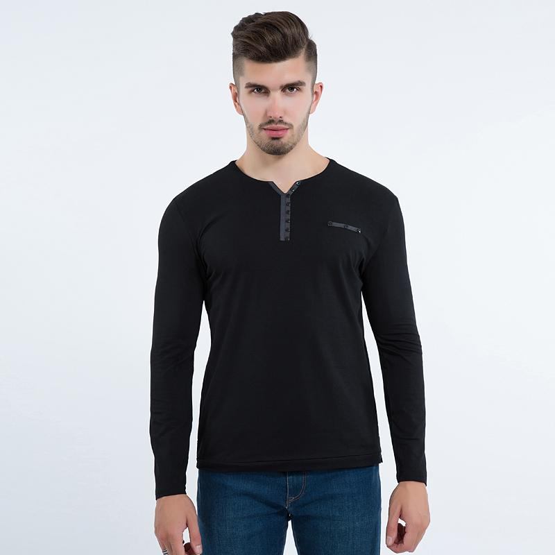 Skjorter Herre Stilfuld Slim Fit Langærmet T-shirt