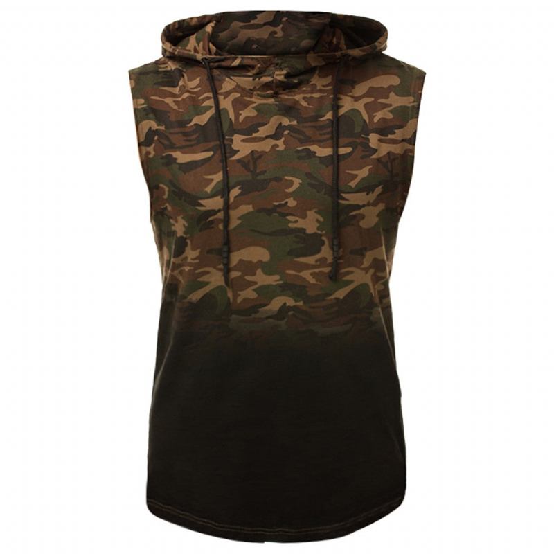 Skjorter Herre Stringer Sportswear Camo Tank Top