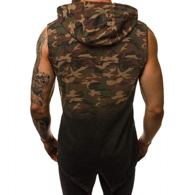 Skjorter Herre Stringer Sportswear Camo Tank Top