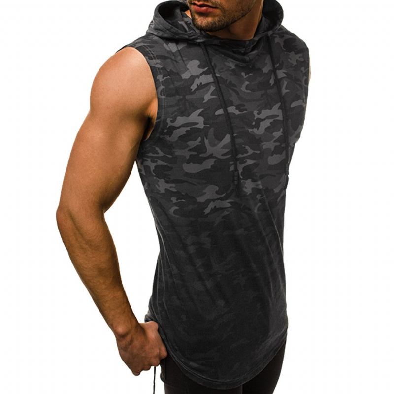 Skjorter Herre Stringer Sportswear Camo Tank Top