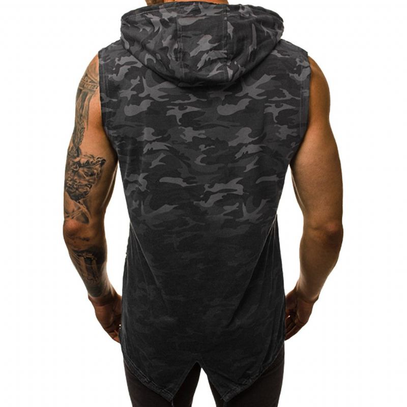 Skjorter Herre Stringer Sportswear Camo Tank Top