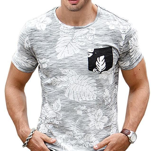 Skjorter Herre Summer Slim Fit Hawaii T-shirt