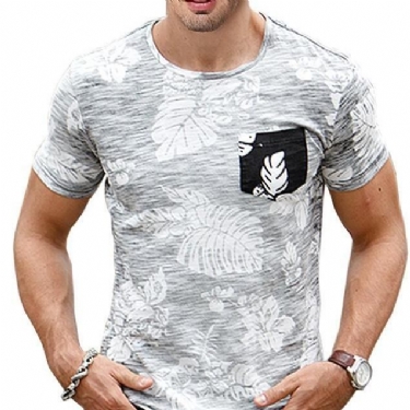 Skjorter Herre Summer Slim Fit Hawaii T-shirt