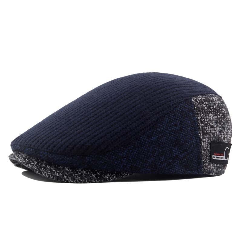 Hatte Herre Efterår Vinter Retro Newsboy Cap