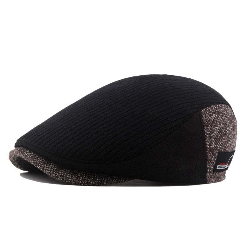 Hatte Herre Efterår Vinter Retro Newsboy Cap