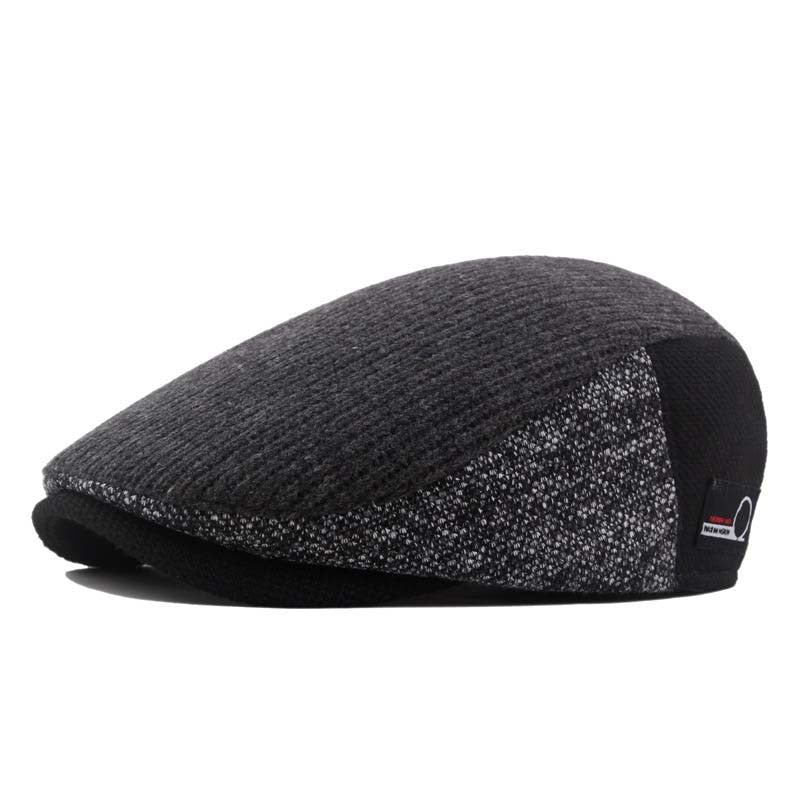 Hatte Herre Efterår Vinter Retro Newsboy Cap