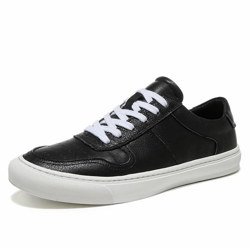 Åndbare Casual Læder Sneakers